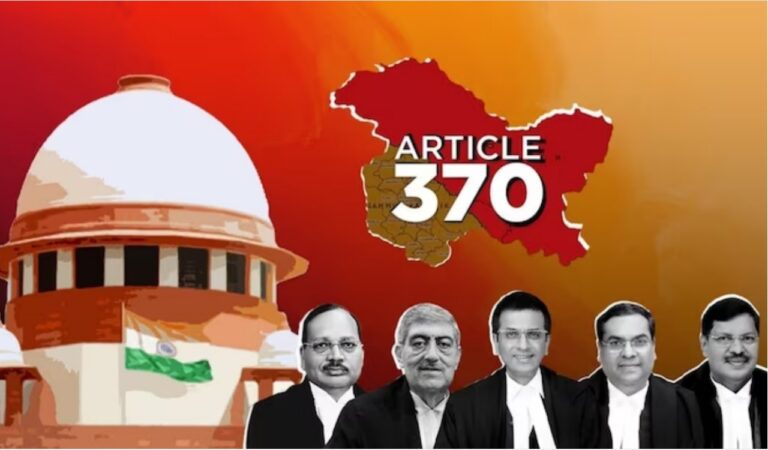 The Image reflects the approval of abrogation of article 370