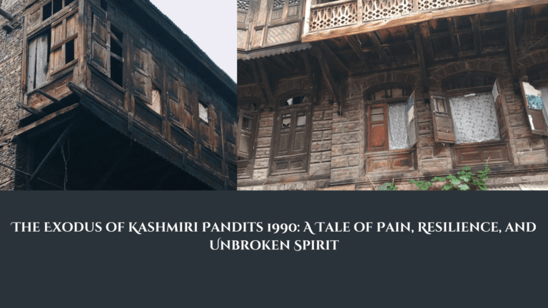 Traditional wooden houses of Kashmiri Pandits
