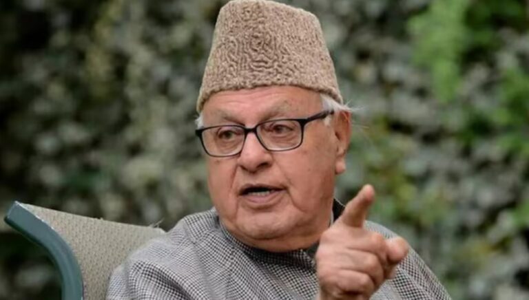 Farooq Abdullah, president of the Jammu & Kashmir National Conference