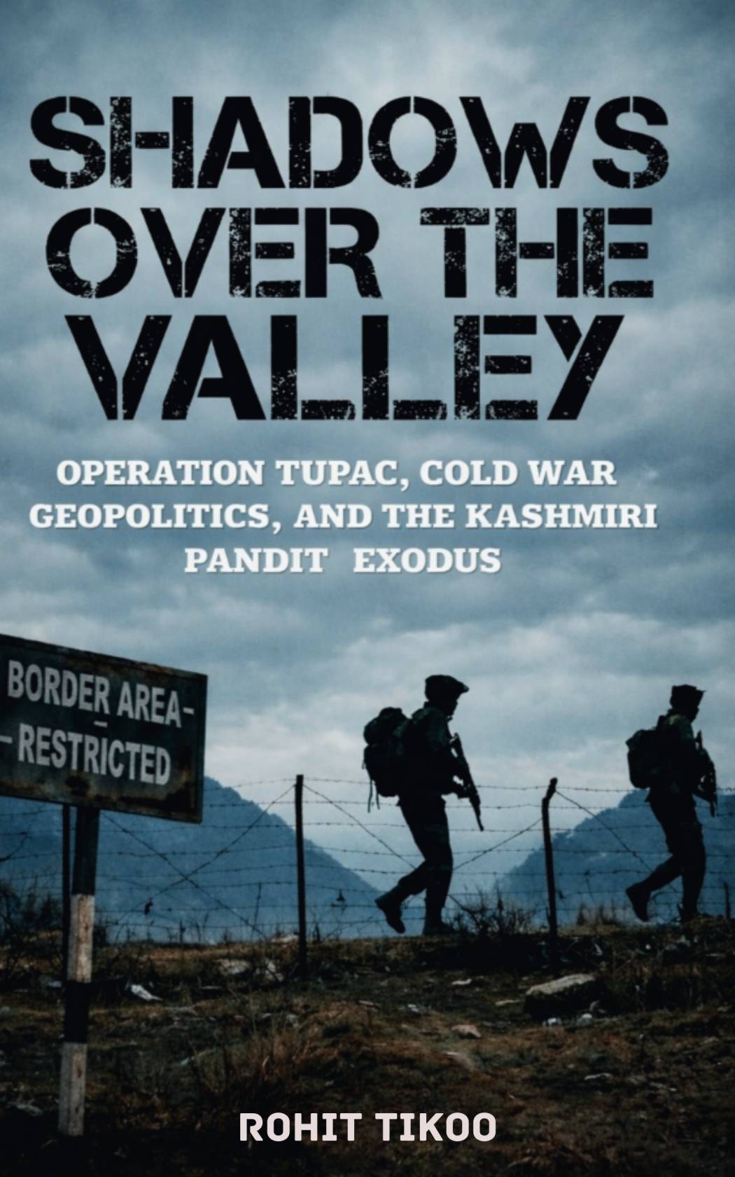 Cover image of the book Shadows Over the Valley by Rohit Tikoo, examining the Kashmiri Pandit exodus.