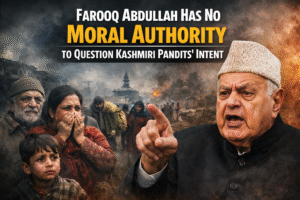 Read more about the article Farooq Abdullah Has No Moral Authority to Question Kashmiri Pandits’ Intent