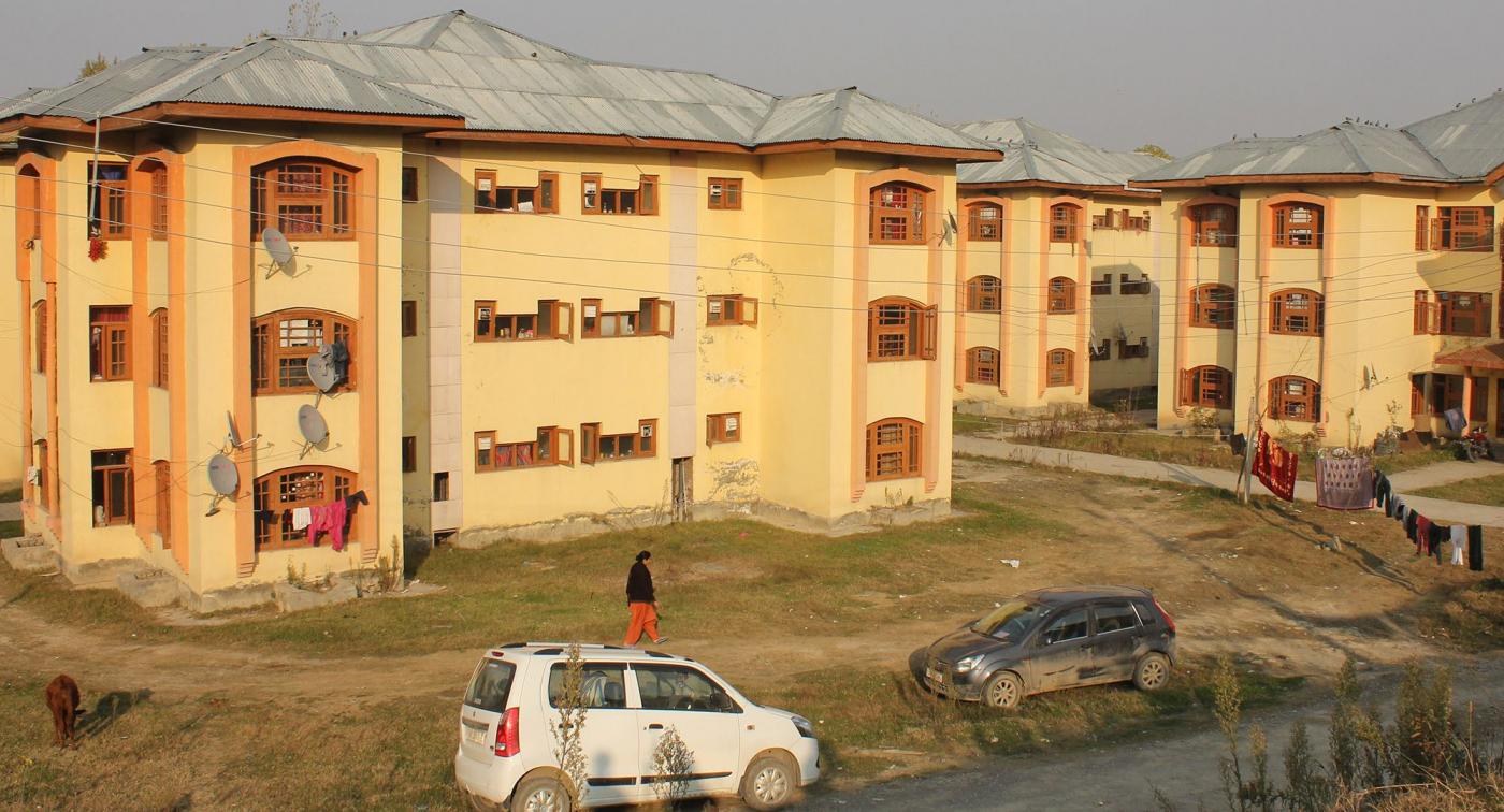 Jagti Tenement Township during Jagati protest 2026 highlighting displacement conditions of Kashmiri Pandits in Jammu