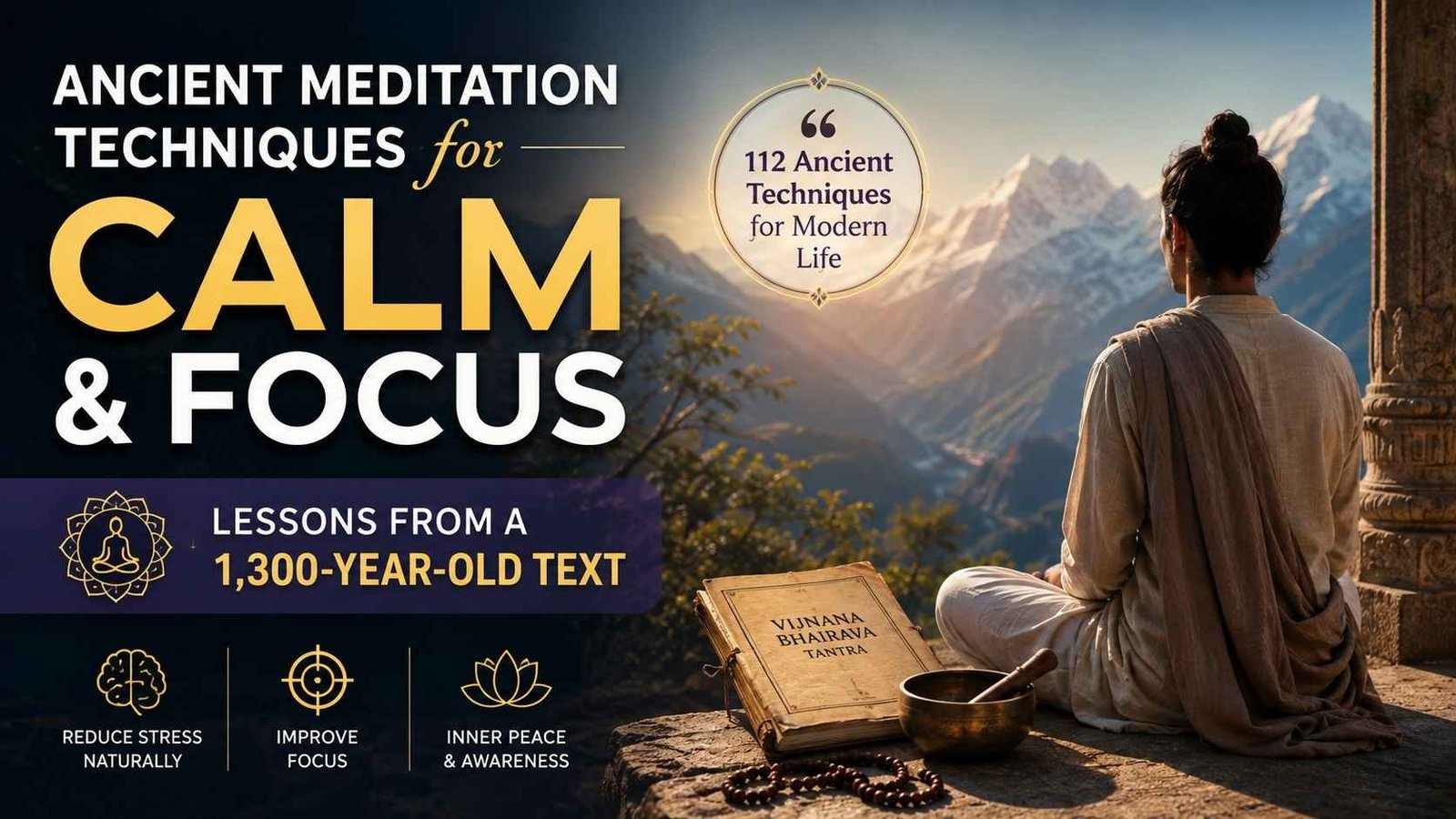 Ancient meditation techniques for calm and focus from the Vijnana Bhairava Tantra