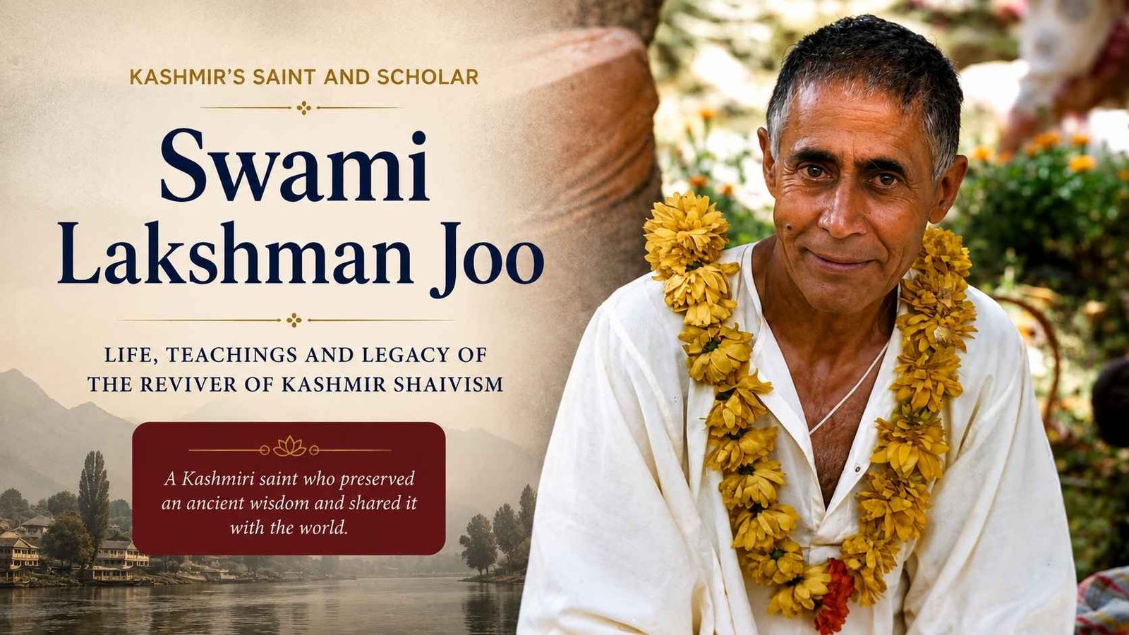 Swami Lakshman Joo, Kashmiri saint and scholar associated with the revival and global transmission of Kashmir Shaivism